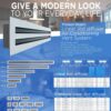LINEAR SLOT DIFFUSERS FOR CENTRAL AIR CONDITIONING SYSTEMS